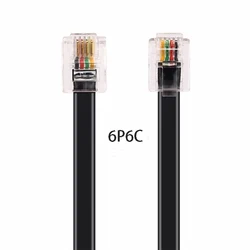 High - Quality Pure Copper Telephone Audio Signal Extension Cable - 3m (Black)