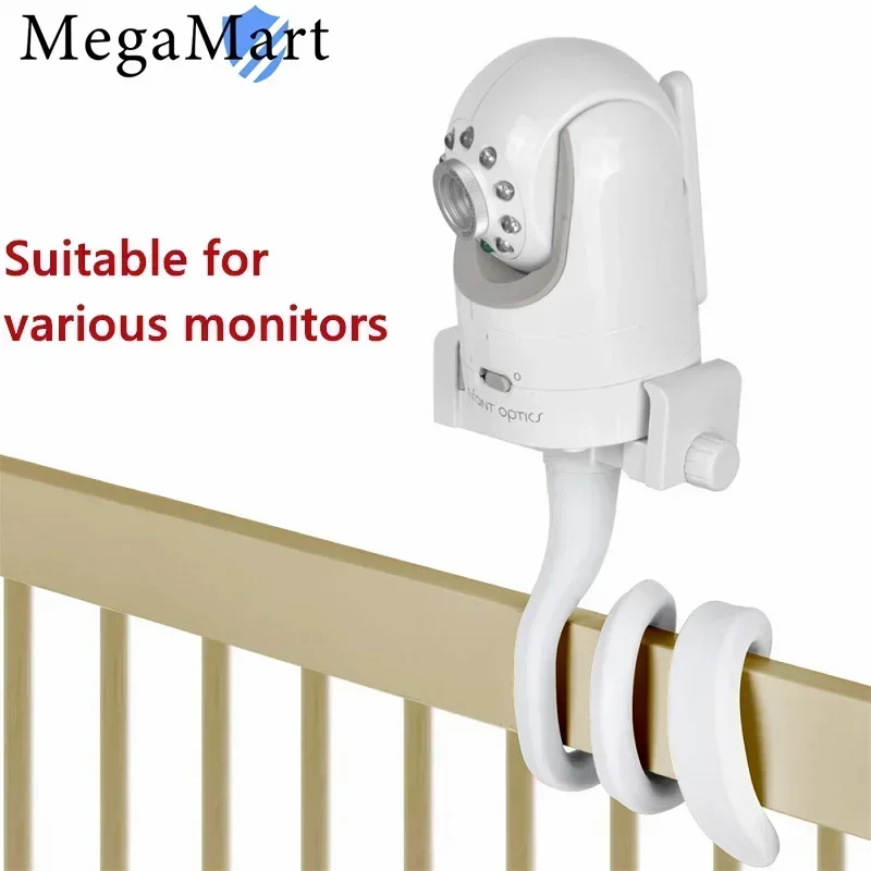 Universal Baby Monitor Punch-Free Bracket 1/4 Screw Baby Camera Bracket for Baby Camera Mount Adjustable Long Arm Holder 4 3inch wireless long range intercom ptz baby camera temperature display feeding remind baby monitor nanny cam babysitter