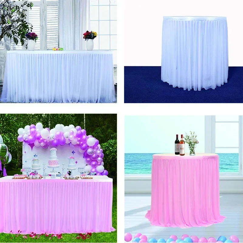 Table Cover Table Skirt Wedding Table Skirts Birthday Table Skirt Cover