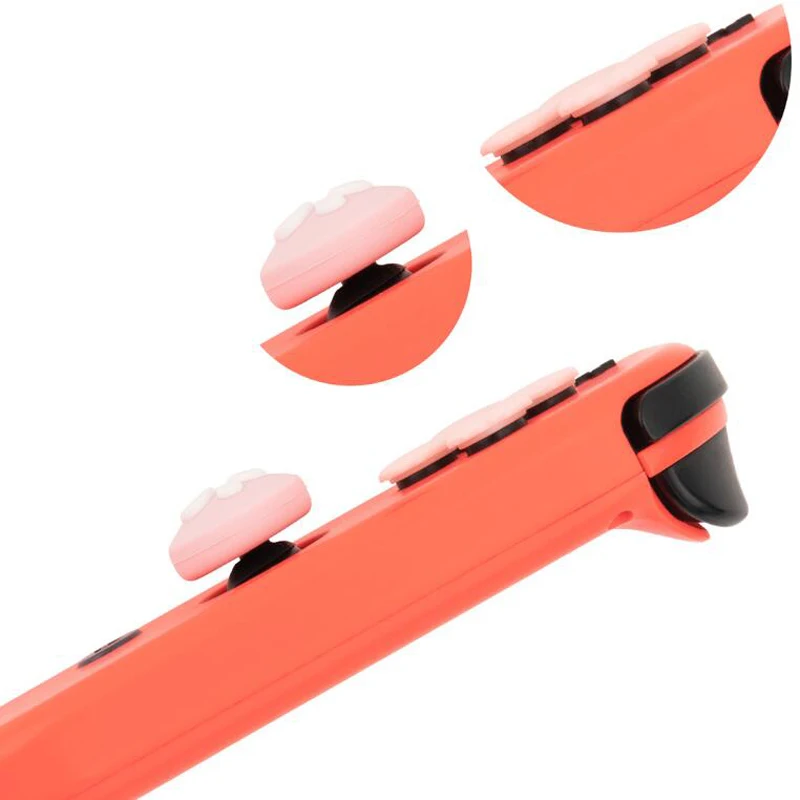 D 패드 이동 크로스 방향 버튼 ABXY 키 스티커 조이스틱 엄지 스틱 그립 커버 Nintend Switch OLED NS Joy-con 스킨 케이스