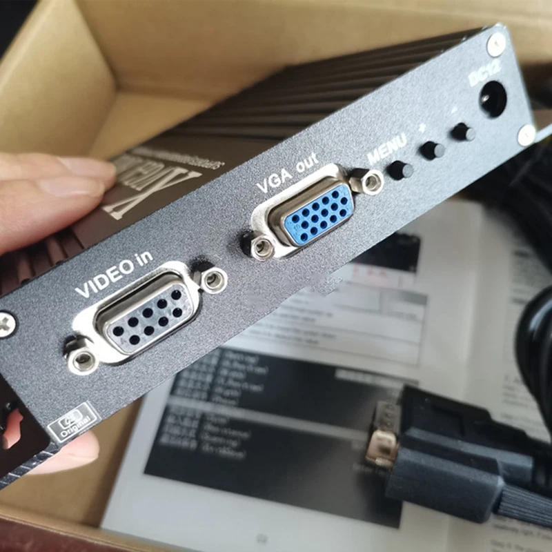 GBS-8219 산업용 비디오 컨버터 XVGA 박스 RGB VGA RGBS-VGA 비디오 컨버터