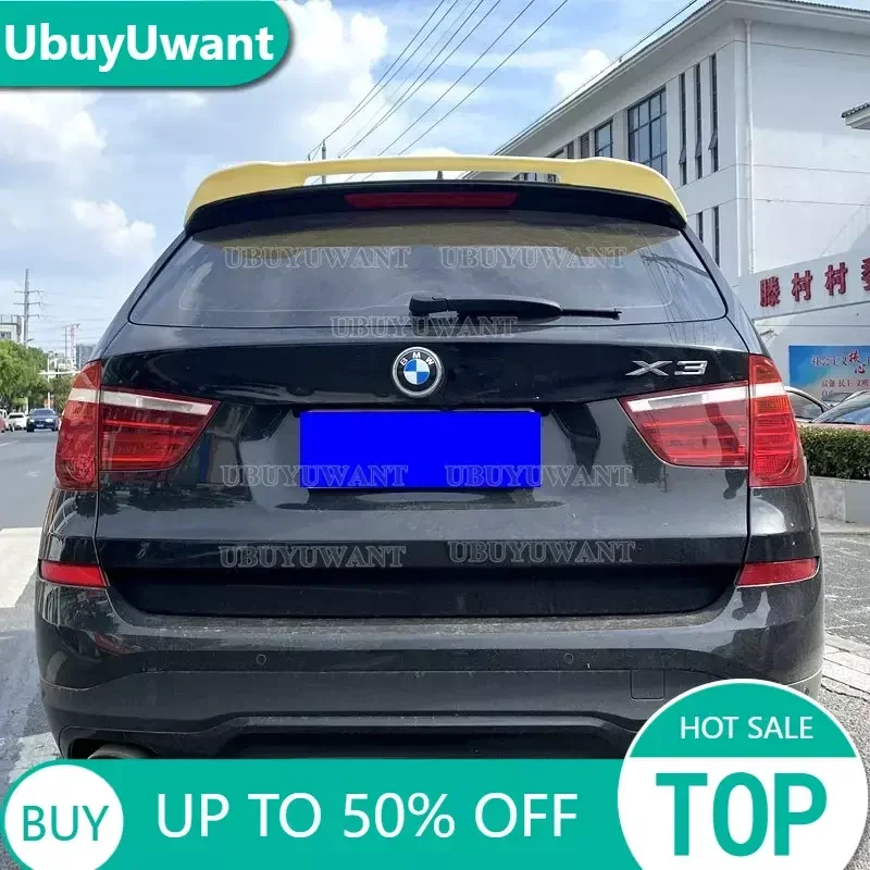 Подходит для спойлера BMW F25 X3 2011-2017, высококачественный АБС-материал, отделка для заднего крыла автомобиля, Праймер, цветной спойлер для багажника