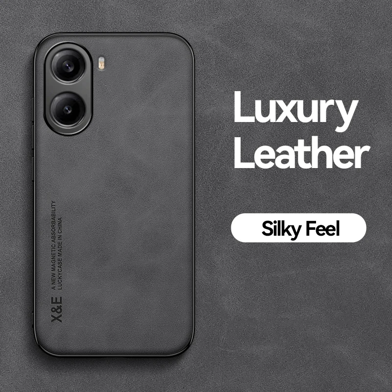 Luxury Sheepskin Magnetic Suction Phone Case