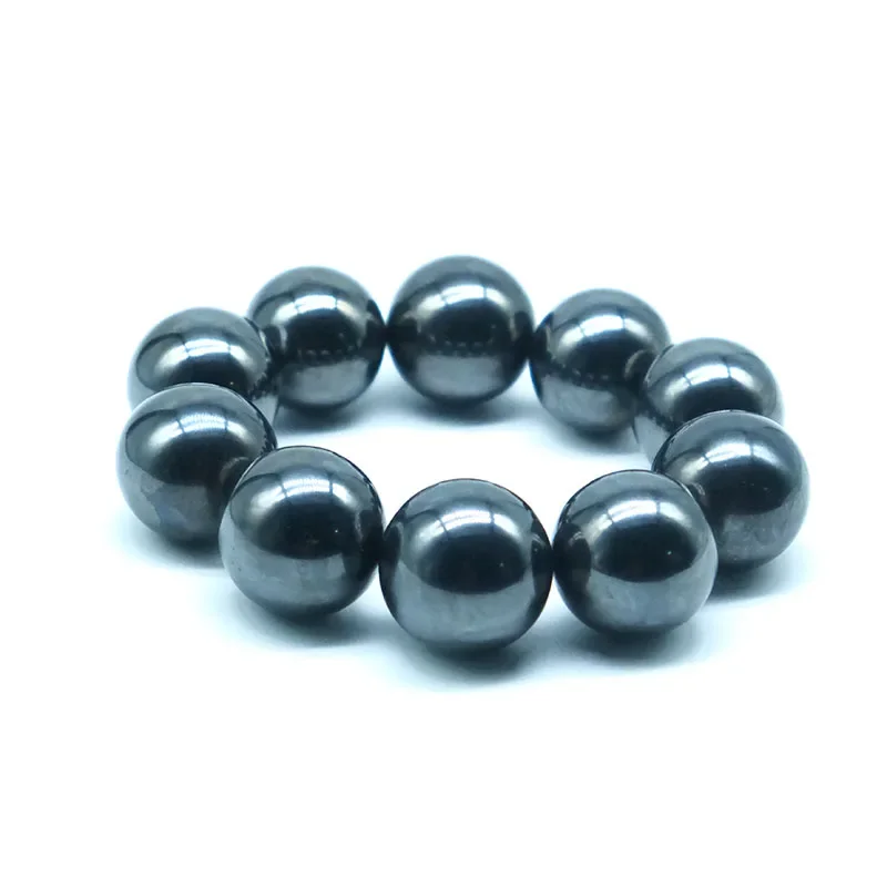 10-30mm Starke Magnetische Große Magnetkugeln Armband Stressabbauender Stein Natürlicher Hämatit DIY Heimdekoration Geschenk