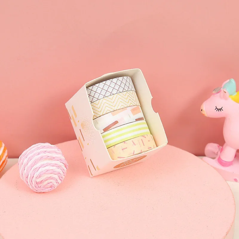 Colorful Washi Tape Set for Crafts and Stationery
