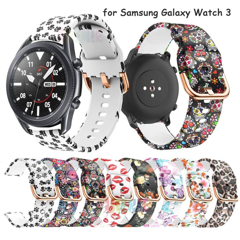 

22mm 20mm Silicone Loop Color Band For Samsung Galaxy watch 3 46mm 42mm active 2 40mm 44mm Gear S3 bracelet Huawei GT2 Pro strap