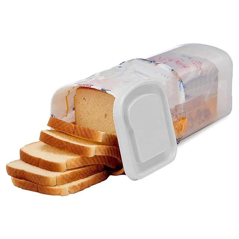 Transparent Bread Box Plastic Fresh-Keeping Toast Storage Holder With Lid Bread Crisper Storage Container, Easy To Use A