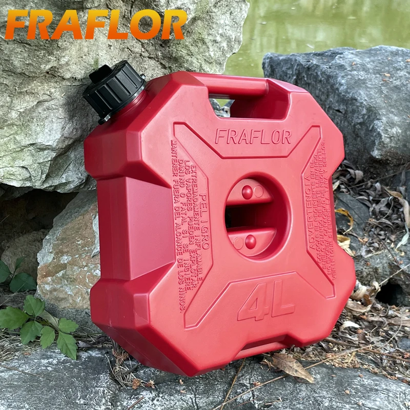 Unique Design 4L Spare Fuel Tank Car Jerrycan Gas Can Gasoline Oil Container Motorcycle Petrol Bucket Canister Water Petrol Tank