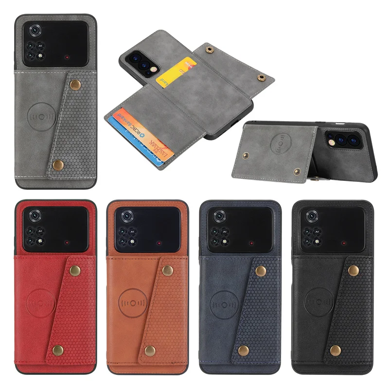 PU Leather Wallet Phone Case For Xiaomi Poco X4 Pro Card Slot Back Cover For Poco Poko Pocco Little X4Pro X 4 Pro 4Pro X4 Pro 5G 6