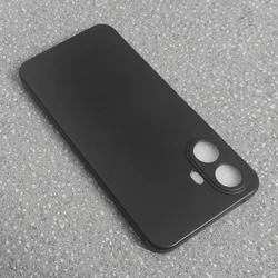 Sleek Black Matte Silicone TPU Soft Slim Phone Case & Bumper Cover for TCL K70 5G (Black)