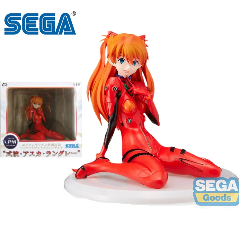 SEGA аниме NEON GENESIS «Евангелион» фигурка Asuka Langley Soryu, фигурка сидя, игрушки для детей, подарок, оригинальная модель