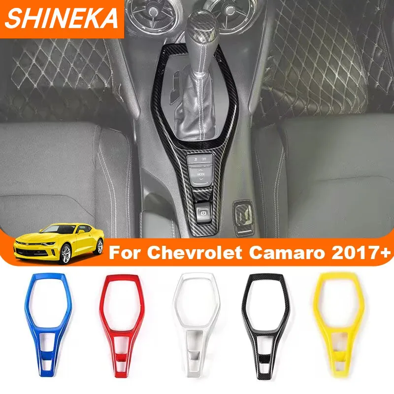 4-Piece Red ABS Interior Trim Set For 2017-2018 Chevrolet Camaro – Gear Shift & Cup Holder Covers