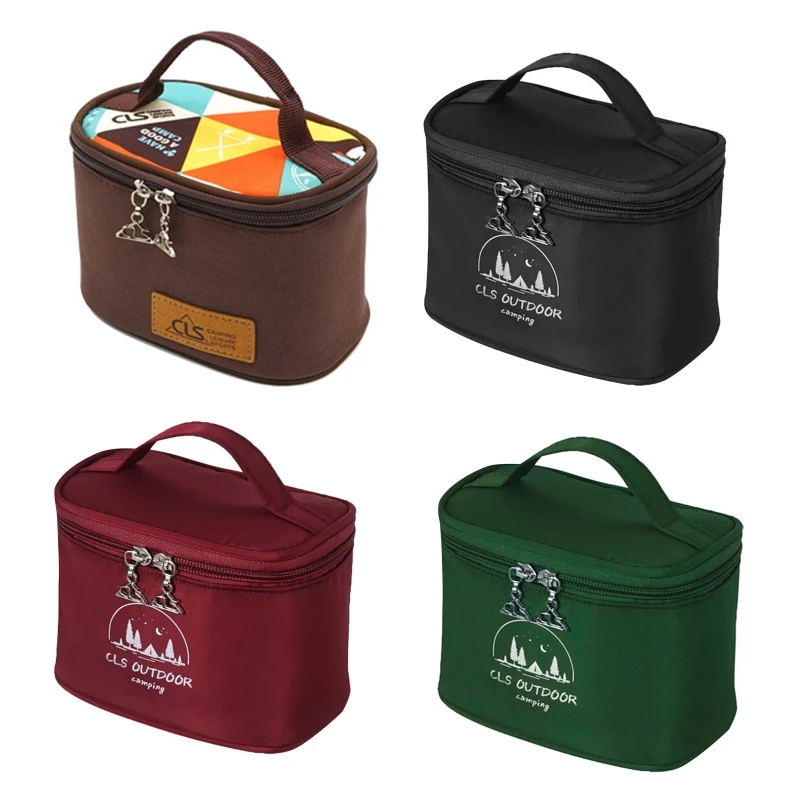 

6Pcs/set Outdoor Camping Tableware Storage Container Condiment Dispenser Seasoning Bottles Cans with Bag For BBQ Dropshipping