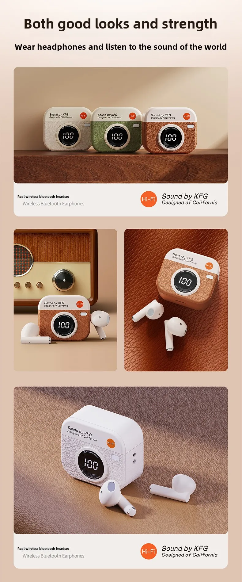 Wireless Bluetooth Headphones With Microphone Hifi Sound Quality_voghion.com