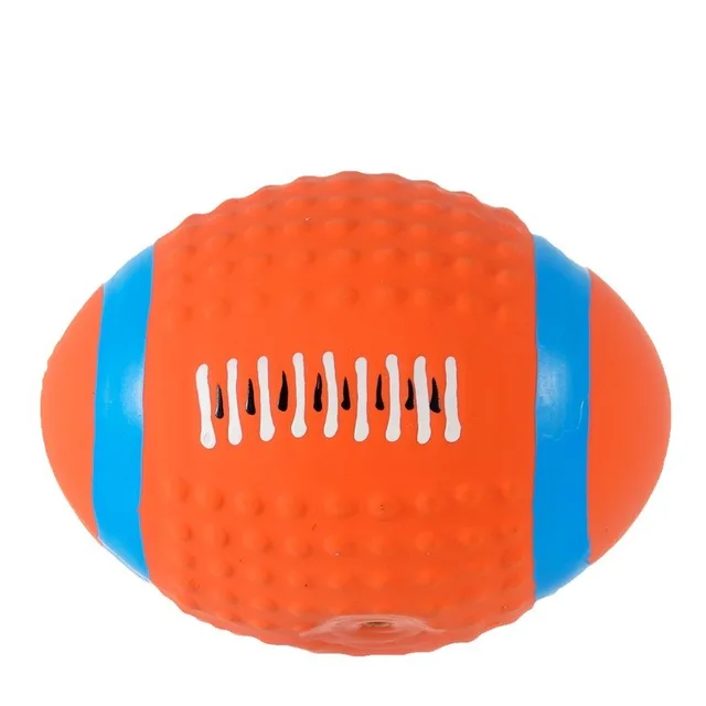 Squeaky Dog Toys Soft Latex Balls For Small Medium Large Dogs Rugby Football Volleyball Pet Toy Dog Interactive Chew Toy Ball 4