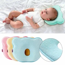 Oreiller Anti roulis pour nouveau né, 1 pièce, soutien tête avec housse en velours, fournitures pour bébé 
