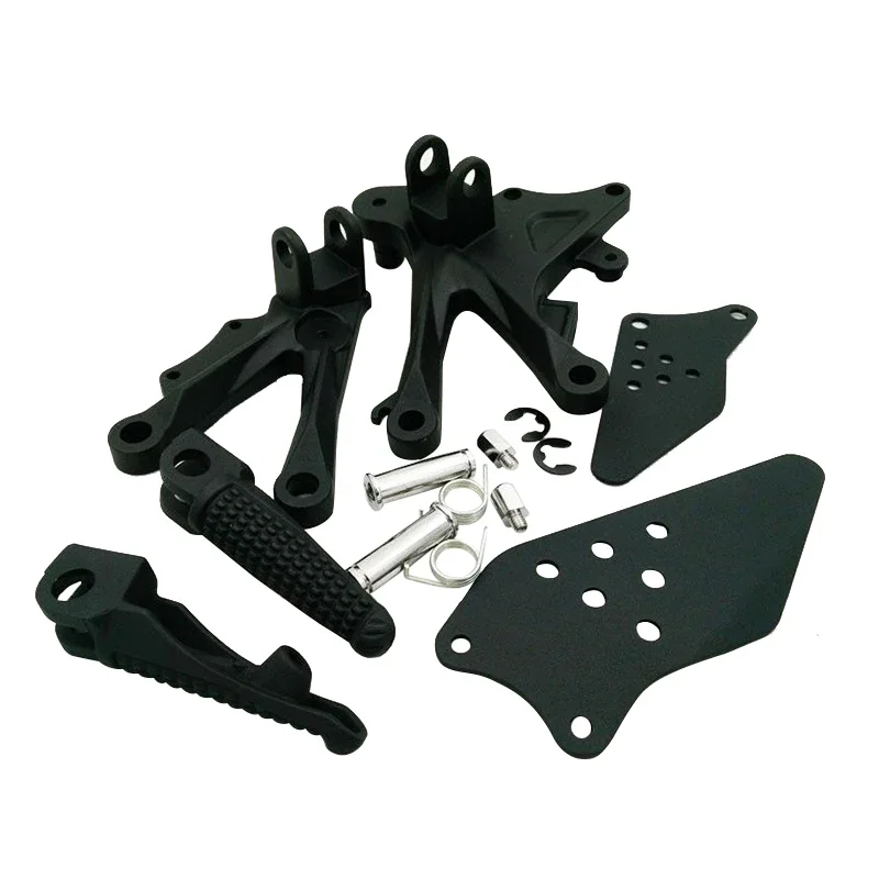 

1 Set Front Foot Pegs Footrest Brackets Pedals for Kawasaki ZX-10R 2006 2007 2008 2009 2010 Motorcycle Accessories