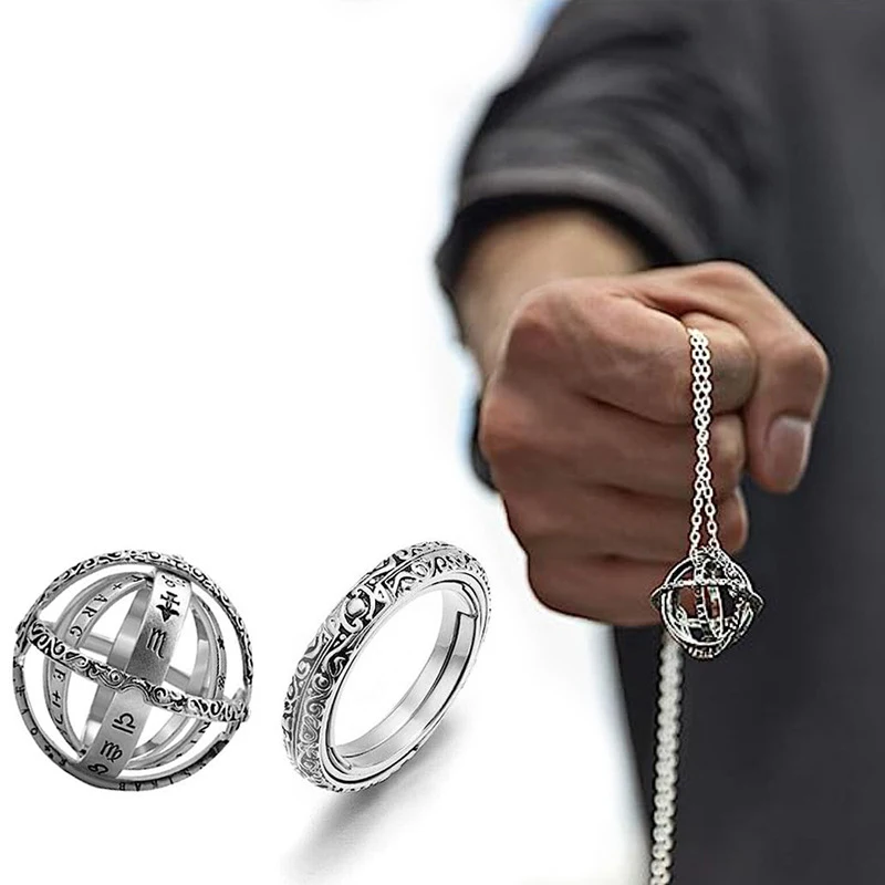 

Vintage Flipo Flip Astronomical Ball Rings For Antistress Adults Creative Rotating Cosmic Finger Anxiety Ring Spinning Toy Gifts