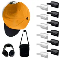 5/10PCS Adhesive Hat Hooks for Wall Hat Racks for Baseball Caps Hat Organizer for Baseball Caps Minimalist Hat Rack Design 1