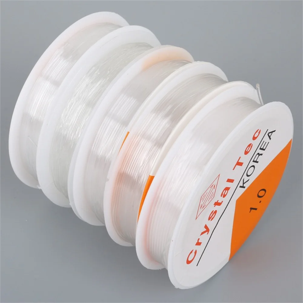 Description Picture 5 of item1rolls 0.5/0.6/0.7/0.8/1mm clear Nylon Strong stretch cord Jewellery thread beading Elastic line fishing wire jewelry making