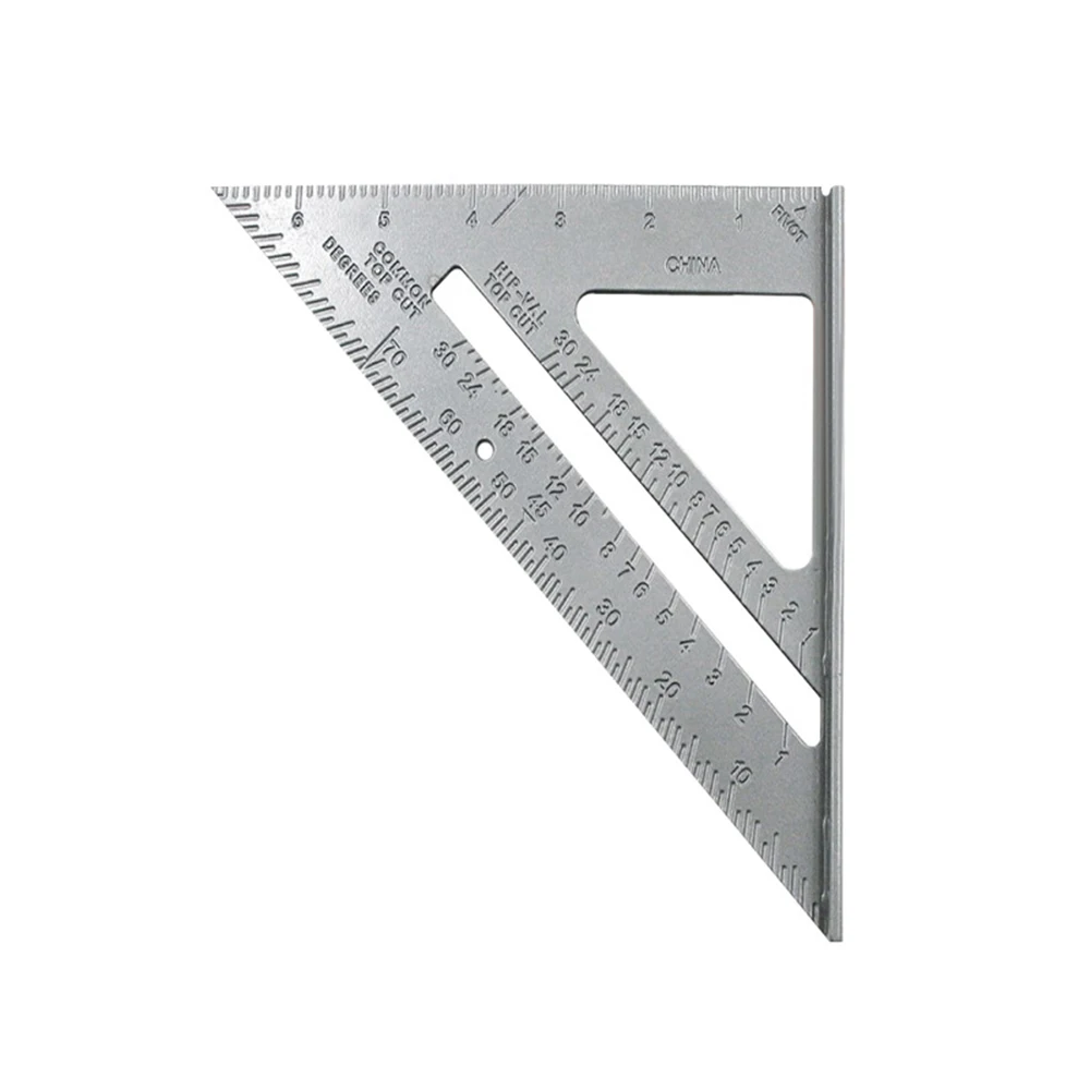 Enhanced Aluminum Alloy Woodworking Triangle Ruler for Precision Measurement