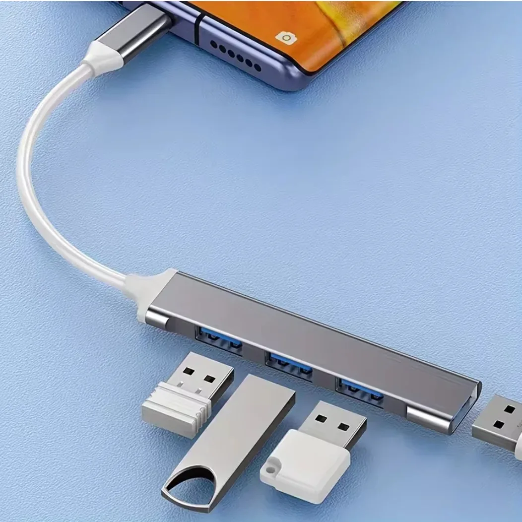 High-Speed 4-Port USB Hub - Multi-Port USB Splitter
