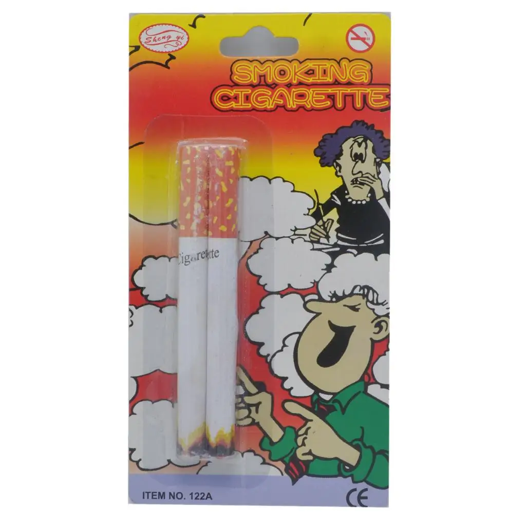 2 Sigari Finti Con Fumo Soffiabile – 11,4 Cm, Realistici, Scherzo, Accessorio Per Costumi Gangster O Anni '20
