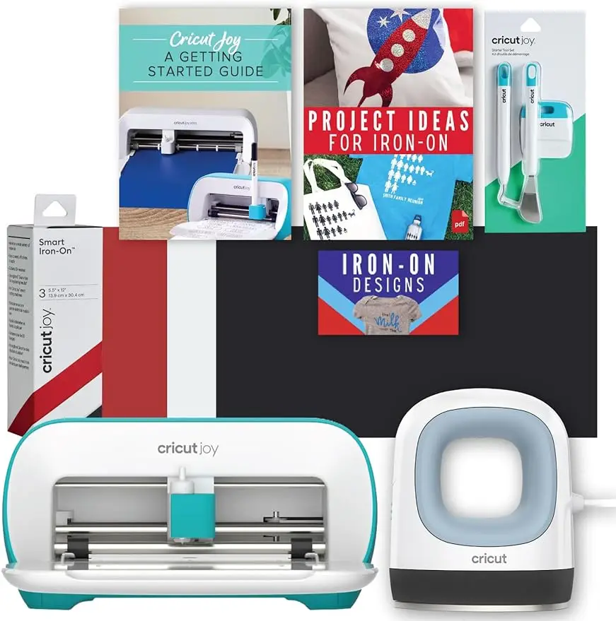 

Машина Cricut Joy и мини легкое прессование с набором инструментов и интеллектуальным утюгом для винилового пробоотборника, машина для резки пакетов и маленькое нагревание