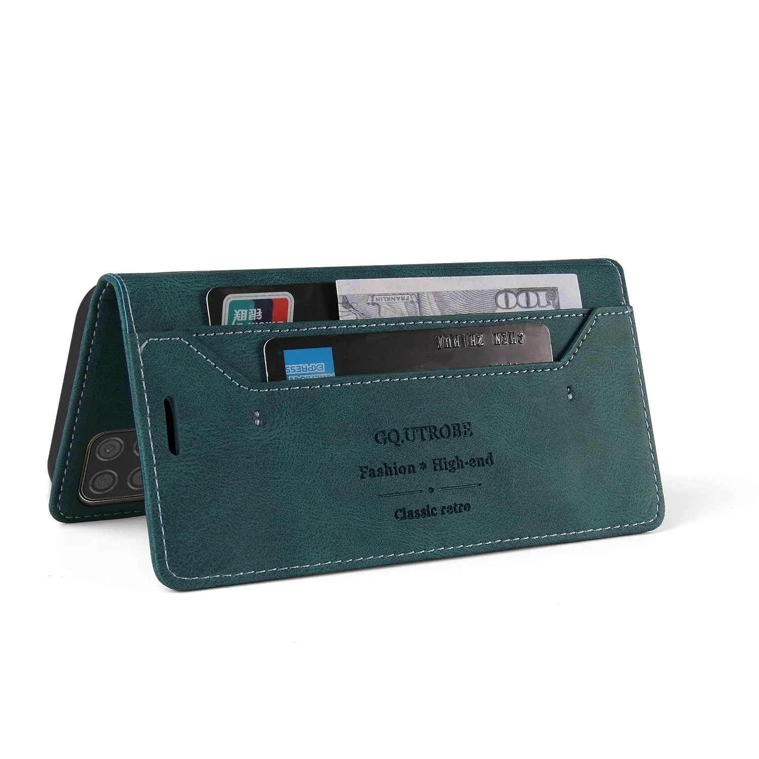 Elegant Anti-Theft Luxury Leather Wallet Phone Case