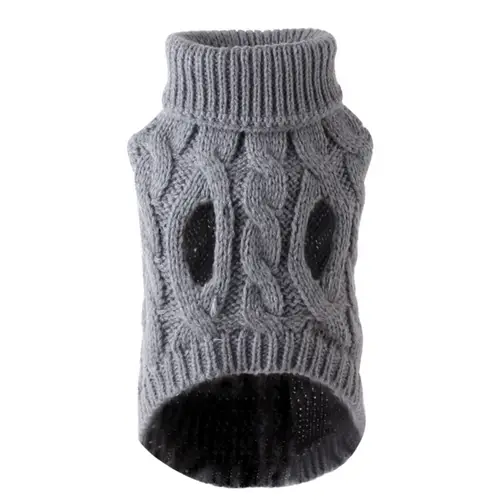 New Pet Small Pet Dog Clothes Sweater Fashion Autumn Winter Solid Fried Dough Twists Knitting Warm Comfort Clothing - Image 11