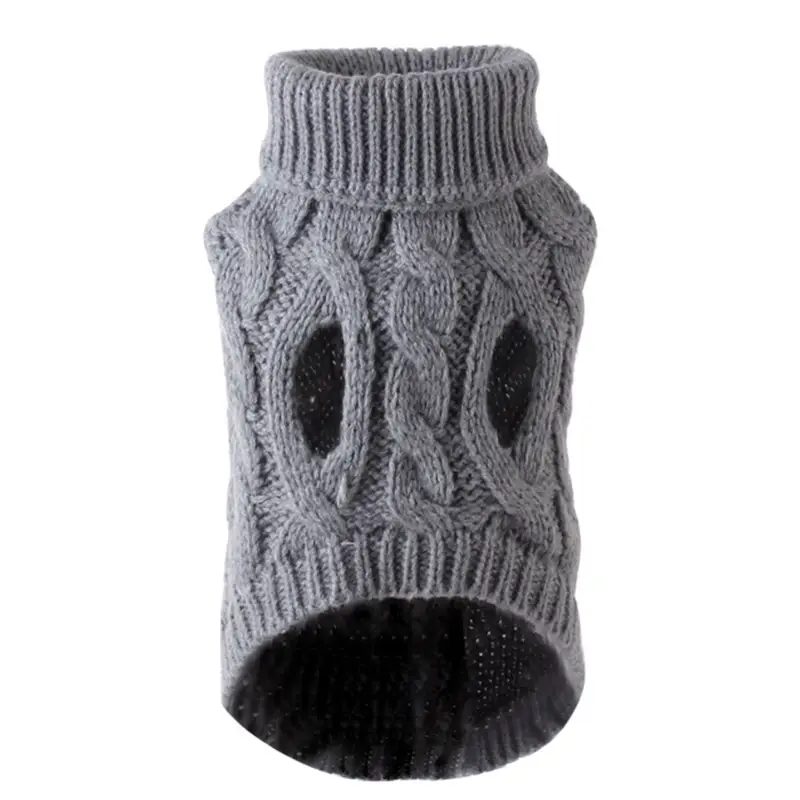 New Pet Small Pet Dog Clothes Sweater Fashion Autumn Winter Solid Fried Dough Twists Knitting Warm Comfort Clothing - Image 11