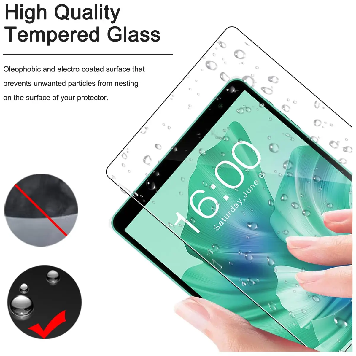 Premium 9H Toughness Shatterproof HD Clear Tempered Glass Screen Protector