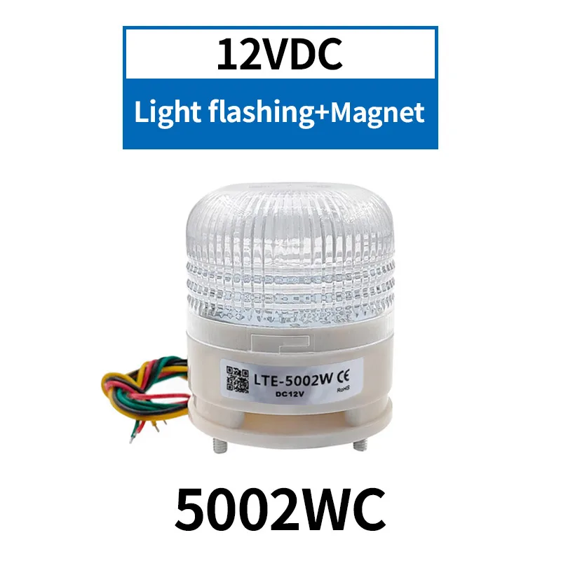 LTA5002 12V 24V 220V 3 Color Strobe Signal Warning Light Magnet Indicator  Light LED Lamp Small Flashing Buzzer Security Alarm