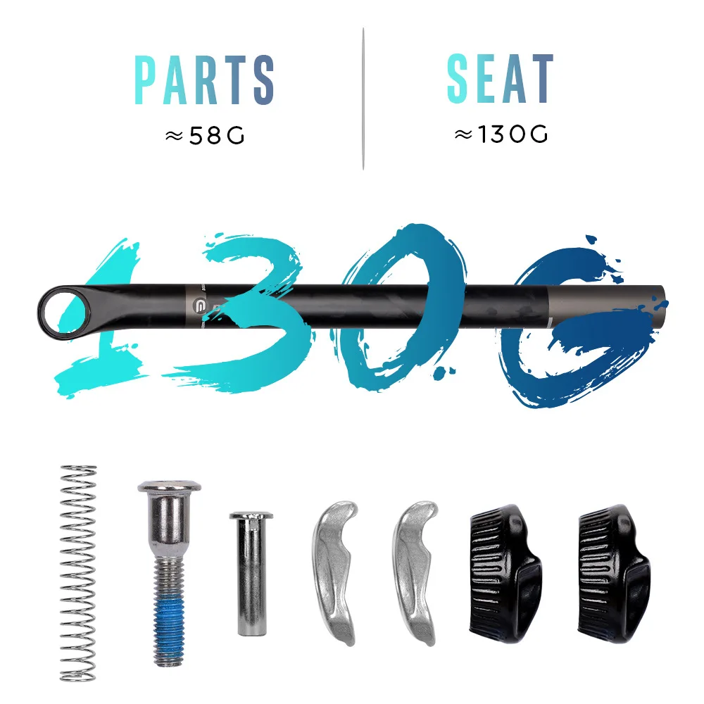 DODICI Carbon Fiber Bicycle Seatpost MTB Road