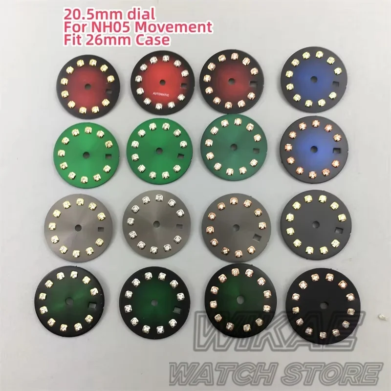 Sunburst White Mother of Pearl Watch Dial - Multi-Color Options for NH05 Movement Replacement Parts