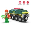 Kid Magnetic Electric Car Locomotive Fit Wooden Firefighting Train Track Slot Diecast Railway Tracks Kid Educational Toys Gifts 1