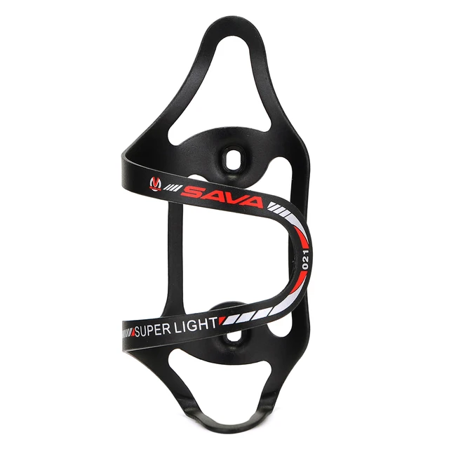 SAVA Aluminum Alloy Bicycle Water Bottle Holder Black And White Cycling Cage Road Mountain Water Bottle Holder SAVA Aluminum Alloy Bicycle Water Bottle Holder Black And White Cycling Cage Road Mountain Water Bottle Holder