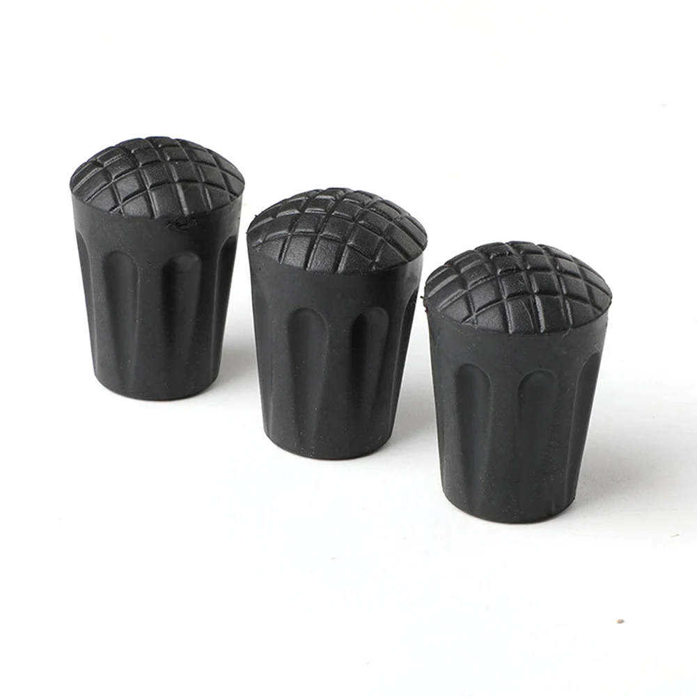 Trekking Pole Tip Protectors 12pcs Walking Pole Stick End Reinforced Rubber Tip End Cap