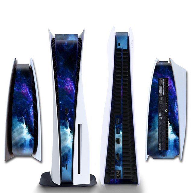 Stickers Skin For PS5 CD-ROM/ Digital Edition Protective Shell Game Console Middle Replacement Decoration Strip DIY