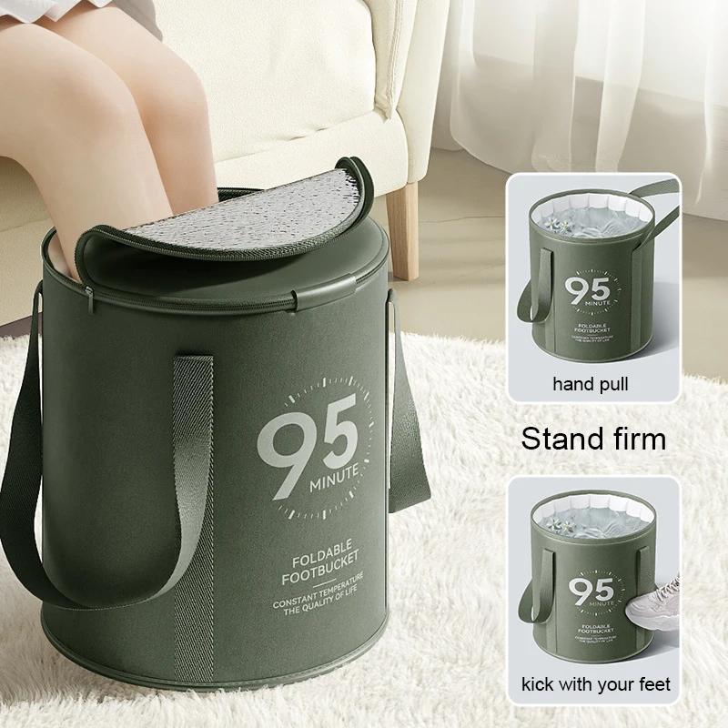 Seau Pliable Naturehike 30L - Rangement Portable Pour Camping, Randonnée | Multifonction Avec Couvercle