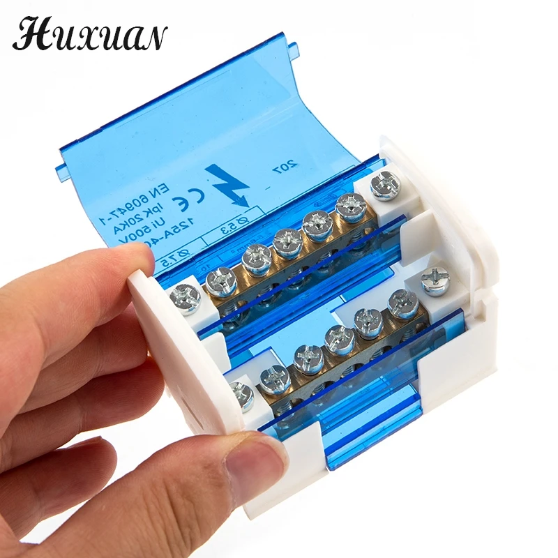 Din rail terminal block Din Rail Terminal block WKH207 Power distribution box Modular connection block