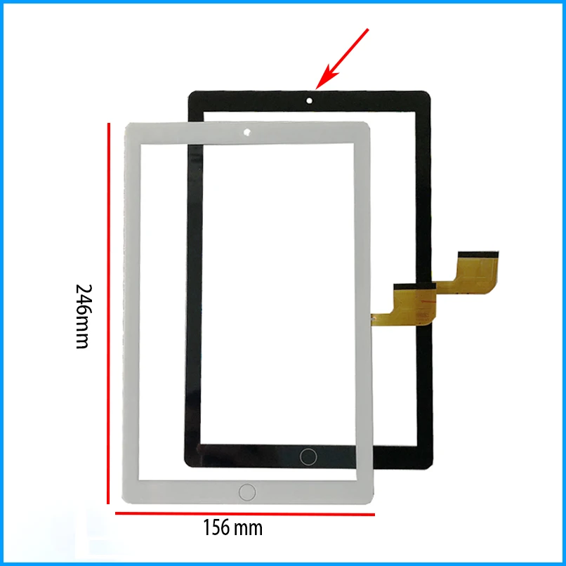 para 10.1 Polegada ch cx Dh10153a4-pg-fpc431 Bdf Bh5717 Tablet pc Computador Capacitivo Touch Screen Digitalizar Painel Sensor Tab 910 Novo
