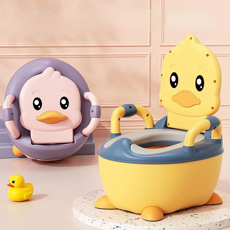 Kids Potty Training Toilet Household Large Seat Baby Cute Animal Splash-proof Training Portable Toilet Comfortable Non-Slip 4