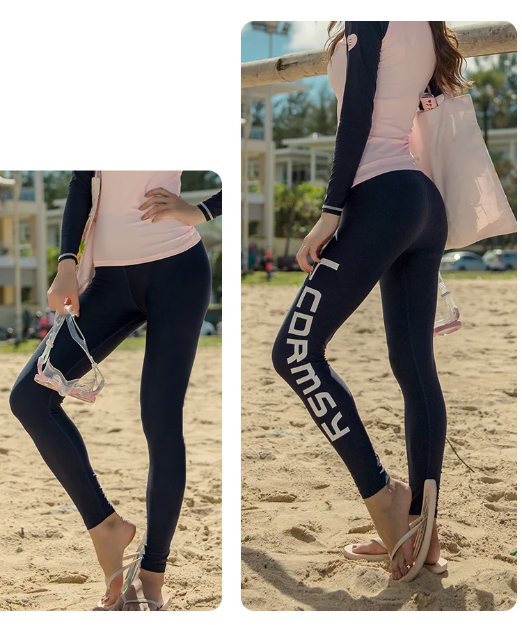 SBART Swimming Tights Women Swimwear long Leggings Rash Guard Diving Surfing Pants Yoga Fitness Snorkeling Swimsuit UPF50+ rash guard