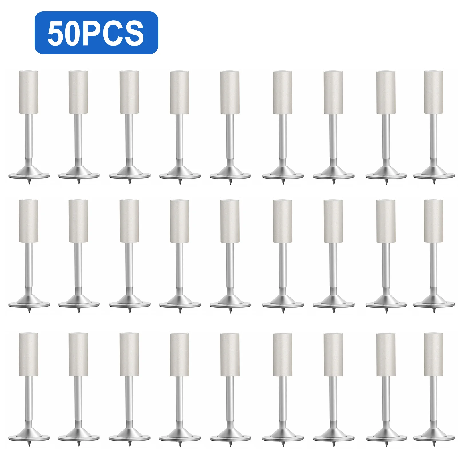 80/100/200Pcs 40mm Round Nails for Manual Rivet Nail Gun Tools Concrete Steel Wall Anchor Trough Fastening Steel Nail Decoration 5