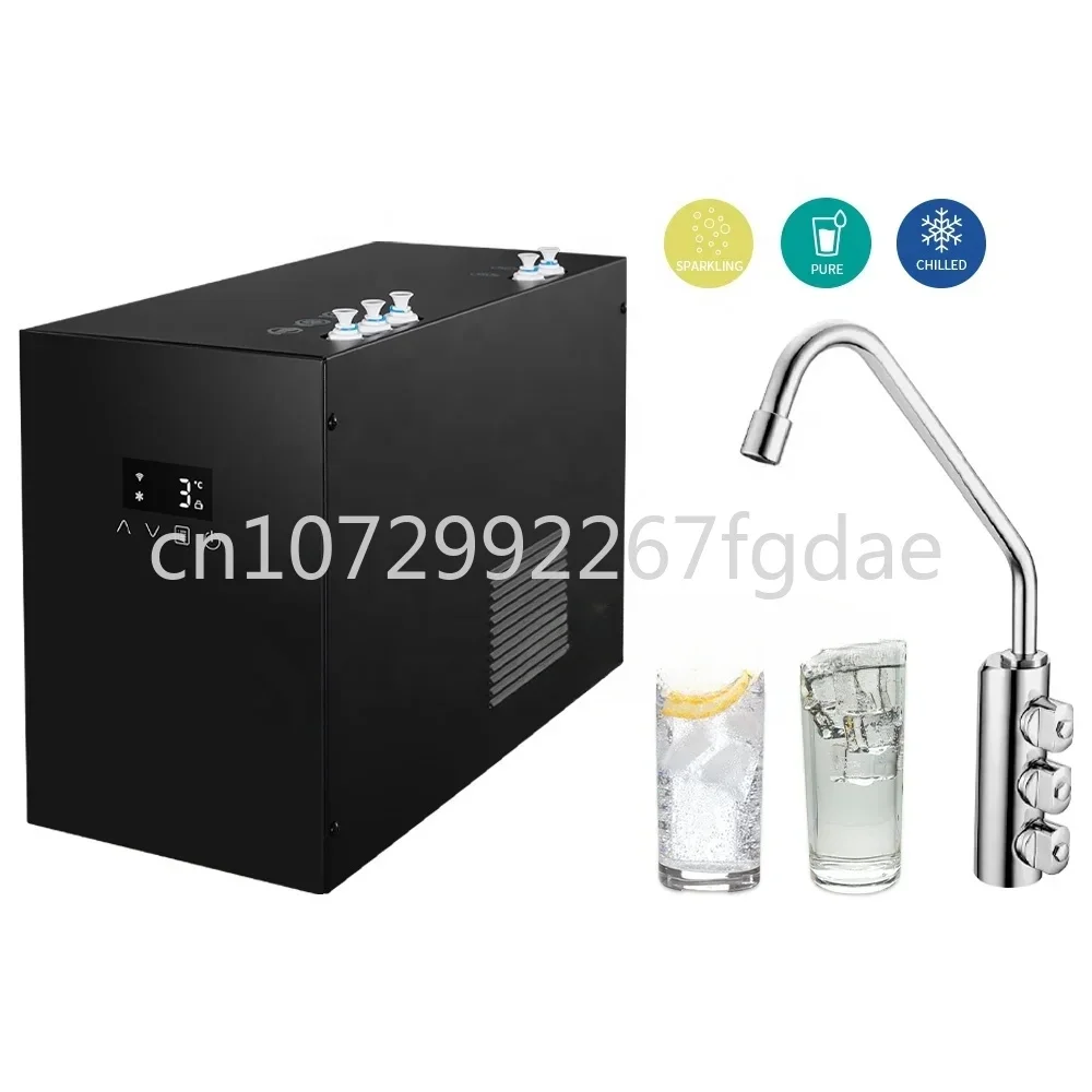 

Under Counter Sparkling Water Chiller Cooler Carbonated Soda Dispenser Cold Drink Machine 3 in 1 Tap