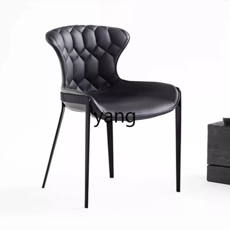 

CX Light Luxury Household Minimalist Modern Carbon Steel Designer Model Room without Armrest Negotiation Dining Chair