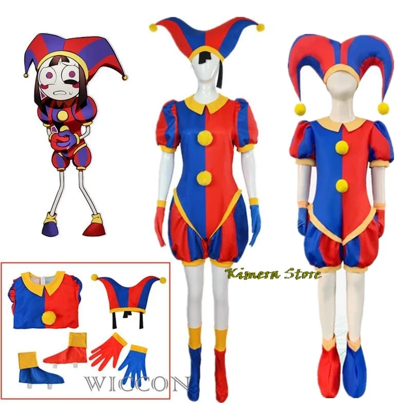 

Pomni Cosplay Cartoon Costume Amazing Digital/Circus Cosplay Ragatha Jax Caine Cosplay Theater Children Christmas Kids Gifts