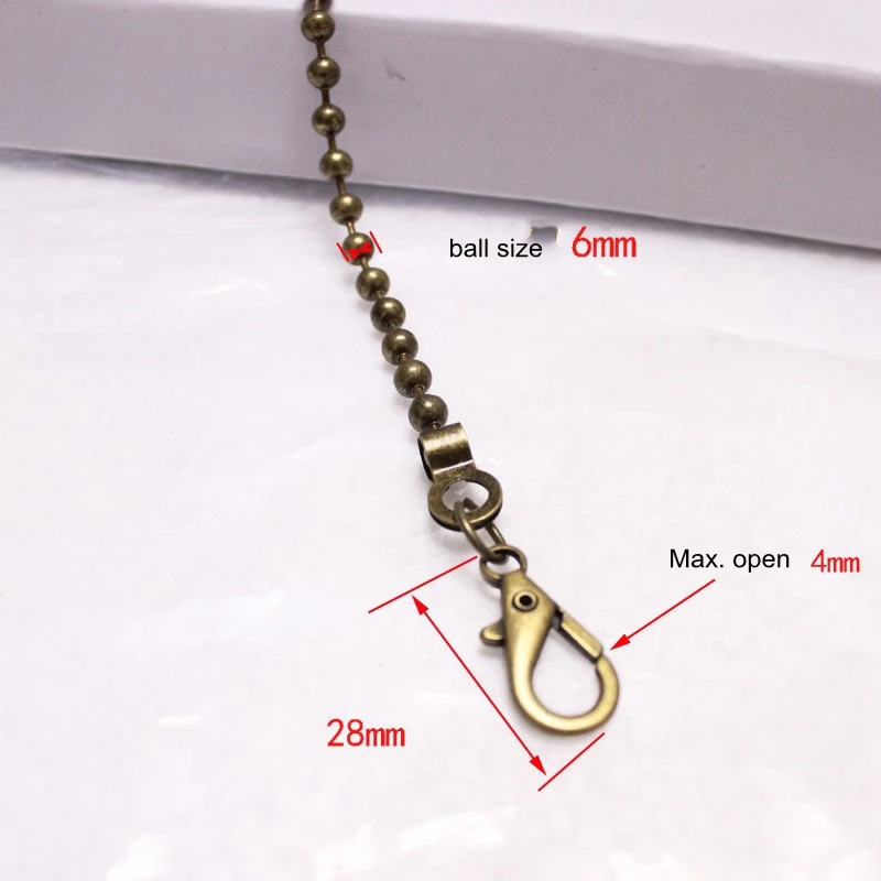 Set 8 Catene Per Borse A Tracolla - Lunghezza 120cm, Oro/Argento/Bronzo/Pistola, Con Anelli A D - Foto 4