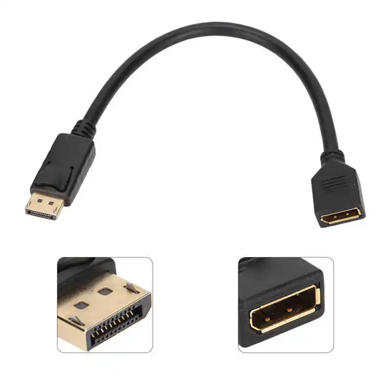 DP TO DP Cable Displayport Extension Cable 4K Gold Plated Male To Female for Notebook Computer for Desktop Computer for TV